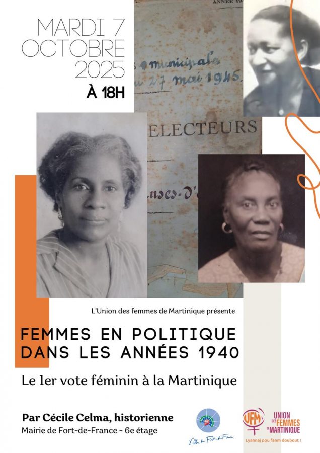 FLYER CONFÉRENCE FEMMES EN POLITIQUE DANS LES ANNÉES 1940