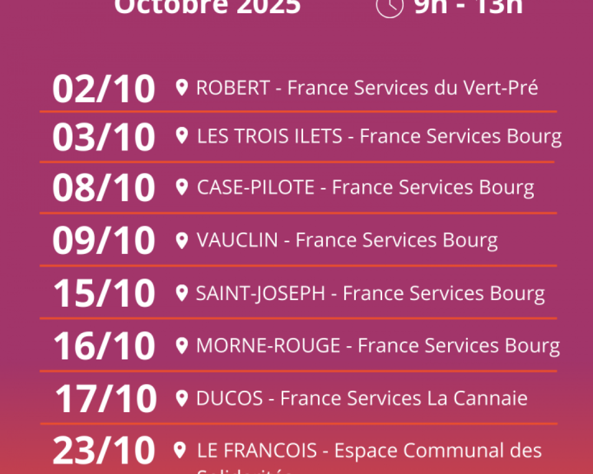 Permanences octobre 2025