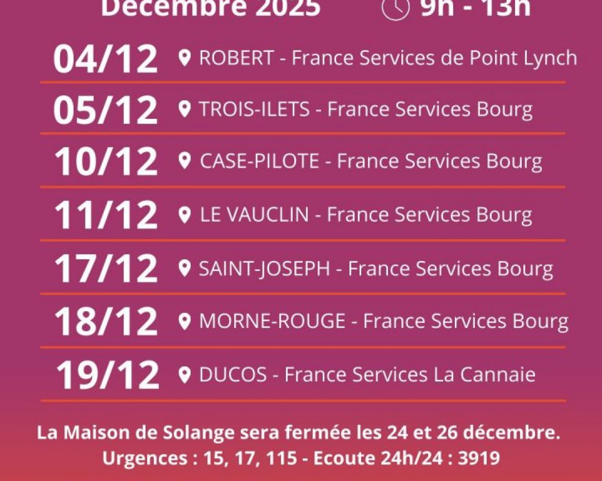 Permanences décembre 2025