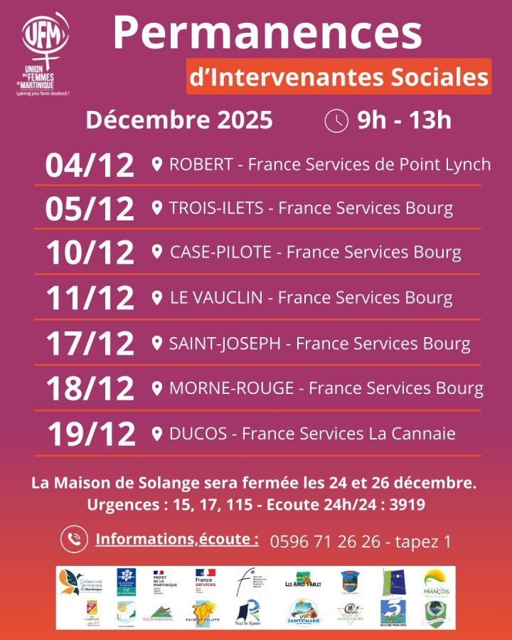 Permanences décembre 2025